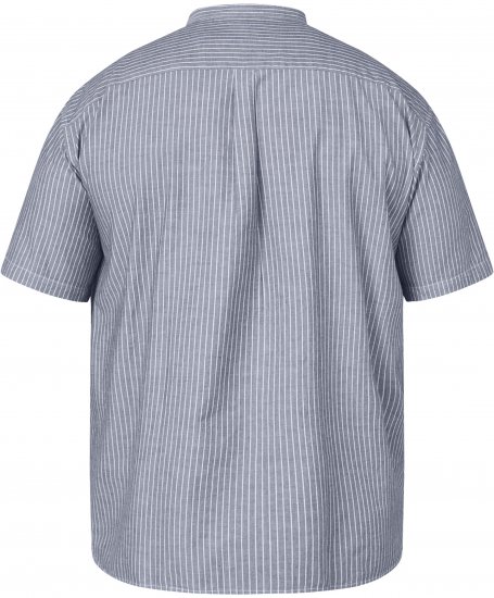 North Latitude 61164 Camisa a Rayas con Cuello Mao Gris - Camisas - Camisas 2XL-10XL