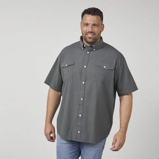 North Latitude 61306 Sobrecamisa de Manga Corta Verde Oscuro - Camisas - Camisas 2XL-10XL
