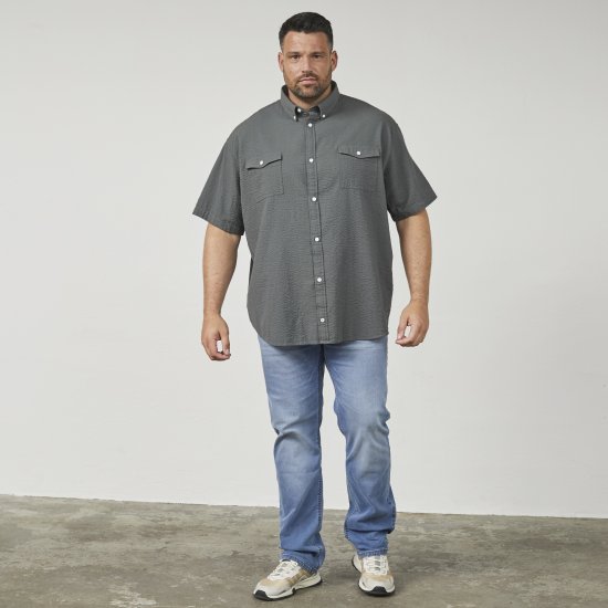 North Latitude 61306 Sobrecamisa de Manga Corta Verde Oscuro - Camisas - Camisas 2XL-10XL