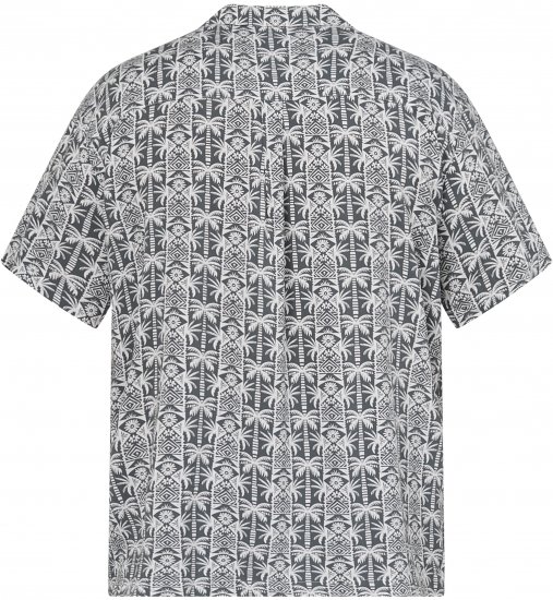 North Latitude 61313 Camisa de Viscosa con Cuello Cubano Gris - Camisas - Camisas 2XL-10XL