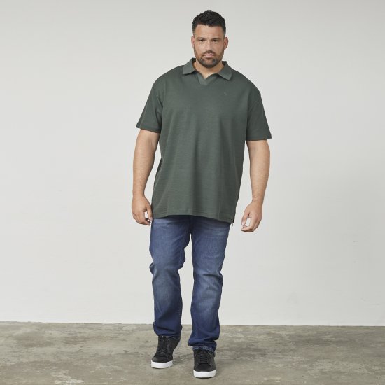 North Latitude 61346 Polo de Cuello en V Verde Oscuro - Polos - Polos 2XL-8XL