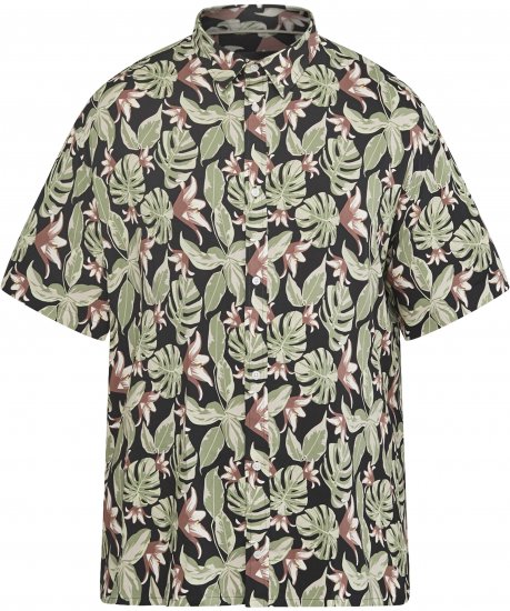 North Latitude 61357 Camisa de Viscosa con Estampado Integral Negro - Camisas - Camisas 2XL-10XL