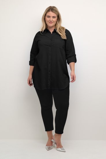 Kaffe Curve Nana Túnica Camisera Negro Profundo - Blusas y túnicas - 