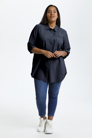 Kaffe Curve Nana Túnica Camisera Azul Marino Medianoche - Blusas y túnicas - 