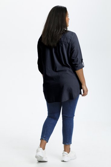 Kaffe Curve Nana Túnica Camisera Azul Marino Medianoche - Blusas y túnicas - 