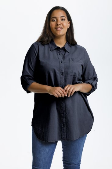 Kaffe Curve Nana Túnica Camisera Azul Marino Medianoche - Blusas y túnicas - 