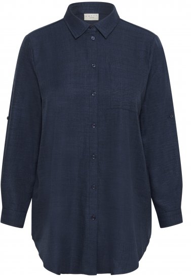 Kaffe Curve Ellie Shirt Tunic Moon Indigo Blue - Blusones - 