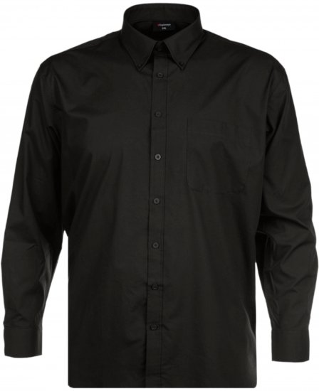 Espionage SH150 Plain Long Sleeve Shirt Black - Camisas - Camisas 2XL-10XL