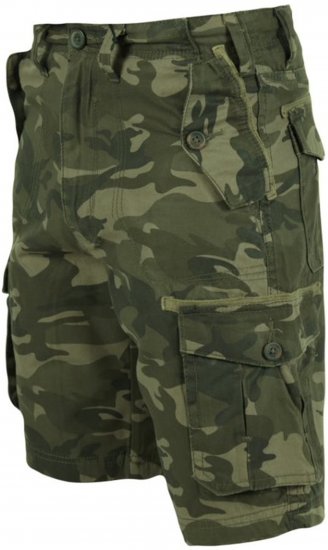 D555 Camaro Camo Printed Cargo Shorts Khaki - Pantalones cortos - Pantalones cortos W40-W60