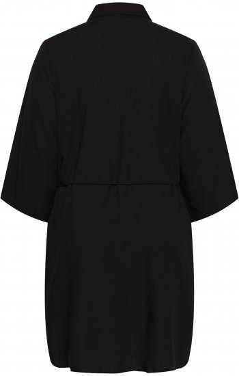 Kaffe Curve Mille Short Shirt Dress Black Deep - Vestidos mini - 