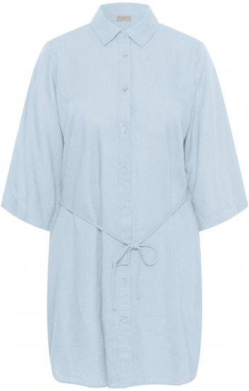 Kaffe Curve Mille Short Shirt Dress Nantucket Breeze Blue - Vestidos mini - 