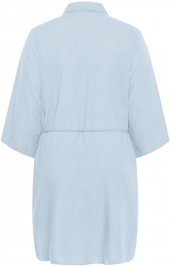 Kaffe Curve Mille Short Shirt Dress Nantucket Breeze Blue - Vestidos mini - 