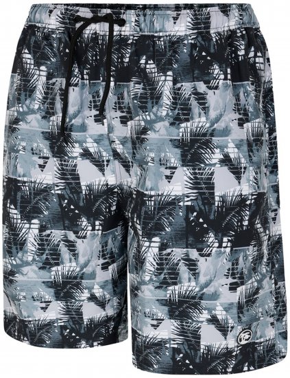 Espionage SW104 Mono Print Cargo Swimshorts Black - Bañadores - Bañadores - 2XL-12XL