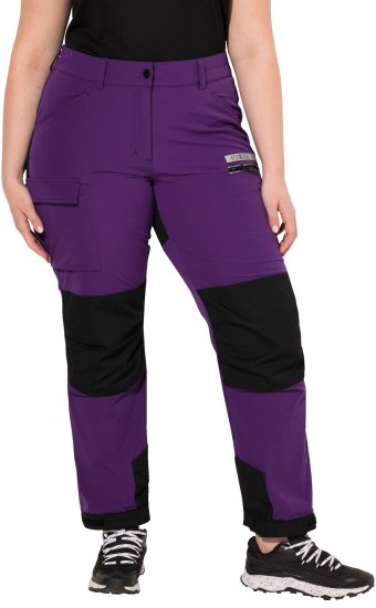 Ulla Popken HYPRAR Multifunctional Durable Inset Trekking Pants Plum - Vaqueros & Pantalones de Mujer Tallas Grandes – Plus Size - 