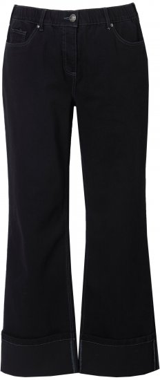 Ulla Popken Flared Leg Jeans Black - Vaqueros & Pantalones de Mujer Tallas Grandes – Plus Size - 