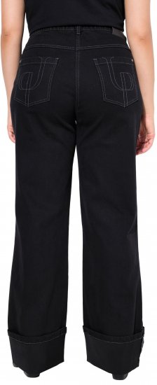 Ulla Popken Flared Leg Jeans Black - Vaqueros & Pantalones de Mujer Tallas Grandes – Plus Size - 