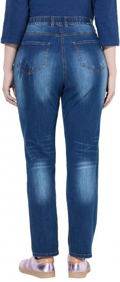 Ulla Popken Lightly Distressed Stretch Fit Jeans Blue Denim - Vaqueros & Pantalones de Mujer Tallas Grandes – Plus Size - 