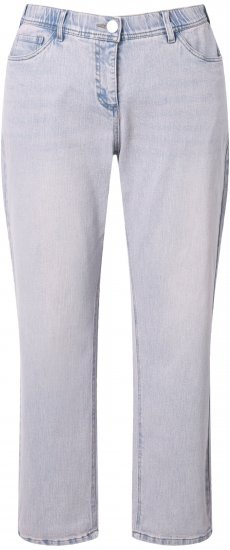 Ulla Popken Dyed Stretch Fit Boyfriend Jeans Light Light Blue Denim - Vaqueros & Pantalones de Mujer Tallas Grandes – Plus Size - 