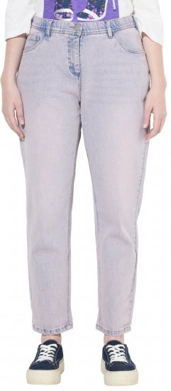 Ulla Popken Dyed Stretch Fit Boyfriend Jeans Light Light Blue Denim - Vaqueros & Pantalones de Mujer Tallas Grandes – Plus Size - 