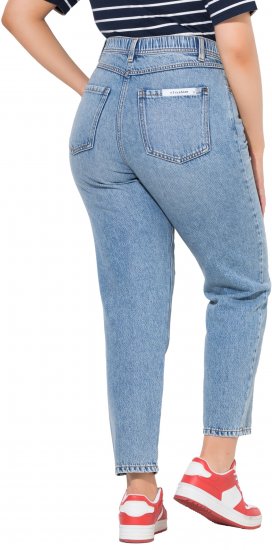 Ulla Popken Lyocell Blend Stretch Fit Jeans Mid Blue Denim - Vaqueros & Pantalones de Mujer Tallas Grandes – Plus Size - 