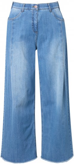 Ulla Popken Extra Wide Leg Stretch Fit Jeans Light Blue - Vaqueros & Pantalones de Mujer Tallas Grandes – Plus Size - 