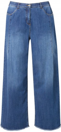 Ulla Popken Extra Wide Leg Stretch Fit Jeans Denim Blue - Vaqueros & Pantalones de Mujer Tallas Grandes – Plus Size - 