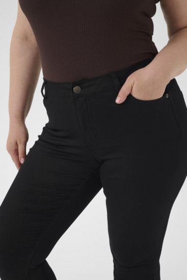Kaffe Curve Lena Slim Jeans Black Deep - Vaqueros - 