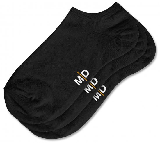 Motley Denim William Pack de 3 calcetines tobilleros Negro - Ropa interior - Ropa interior 2XL-8XL