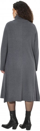 Ulla Popken Long Turtleneck Duster Sweater Graphite Grey - Sudaderas y hoodies - 