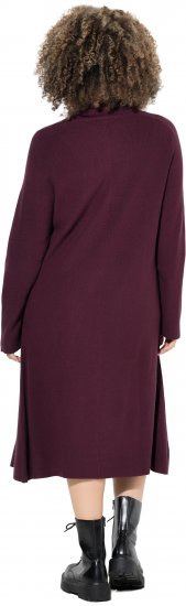 Ulla Popken Long Turtleneck Duster Sweater Plum - Sudaderas y hoodies - 