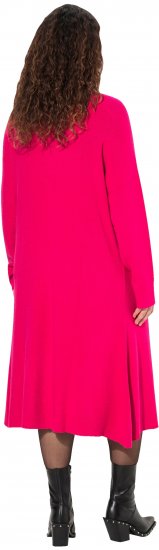 Ulla Popken Long Turtleneck Duster Sweater Red Pink - Sudaderas y hoodies - 