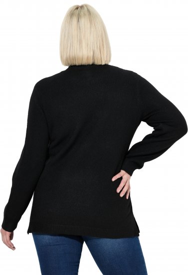 Ulla Popken Whimsical Holiday Sweater Black - Sudaderas y hoodies - 