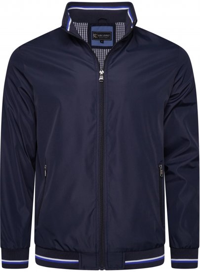 Kam Jeans 444 Premium Harrington Jacket Navy - Chaquetas - Chaquetas Tallas Grandes 2XL-8XL