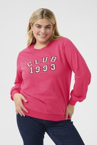 Kaffe Curve Violi Sweatshirt Raspberry Pink - Sudaderas - 
