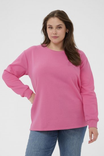 Kaffe Curve Sus Sweatshirt Pink Power - Sudaderas - 