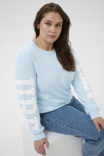 Kaffe Curve Mila Sweatshirt Nantucket Breeze Blue - Sudaderas - 