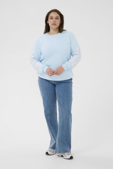 Kaffe Curve Mila Sweatshirt Nantucket Breeze Blue - Sudaderas - 