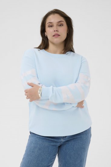Kaffe Curve Mila Sweatshirt Nantucket Breeze Blue - Sudaderas - 