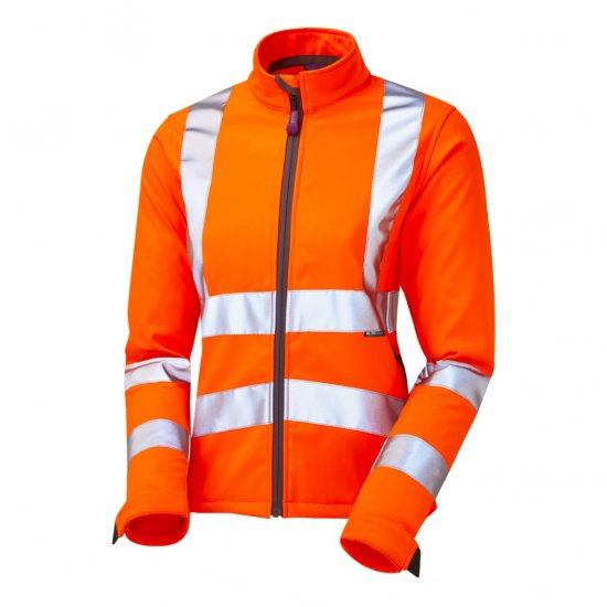 Leo Honeywell EcoViz Women's Softshell Jacket Orange - Ropa de trabajo - 