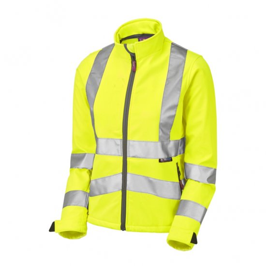 Leo Honeywell EcoViz Women's Softshell Jacket Yellow - Ropa de trabajo - 