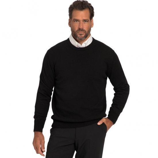 JP1880 Pullover Sweater Black TALL - ROPA DE HOMBRE MT-6XLT - Tamaños de talle alto