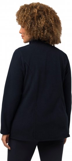 Ulla Popken Modular Fleece Zip Front Jacket Navy - Sudaderas y hoodies - 