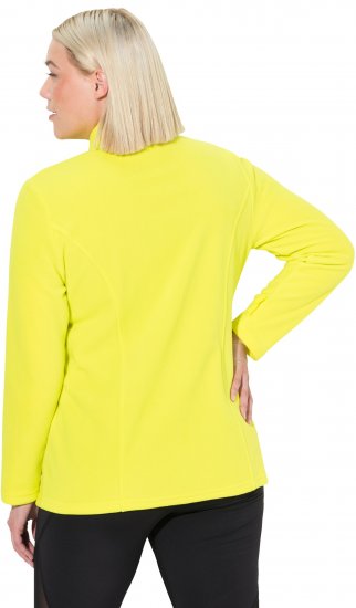 Ulla Popken Modular Fleece Zip Front Jacket Lime - Sudaderas y hoodies - 