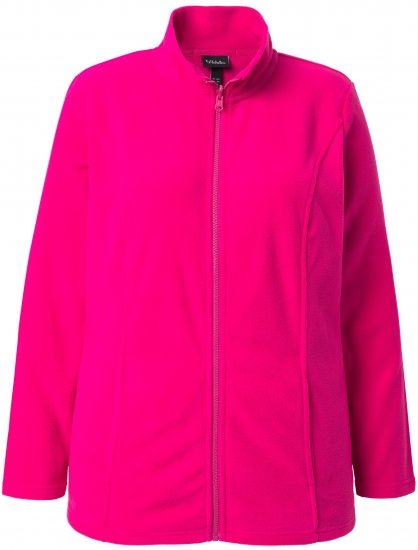 Ulla Popken Modular Fleece Zip Front Jacket Light Heather - Sudaderas y hoodies - 