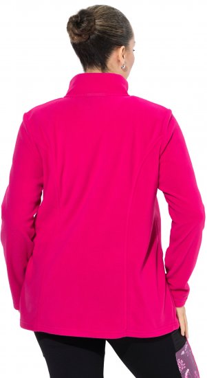 Ulla Popken Modular Fleece Zip Front Jacket Light Heather - Sudaderas y hoodies - 