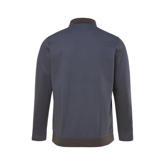Boston Park Polo Shirt Long Sleeve Pique Grey - Polos - Polos 2XL-8XL