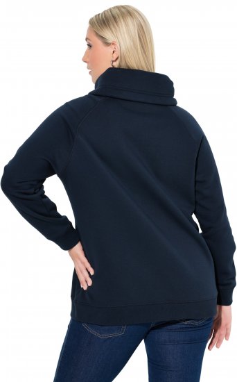 Ulla Popken Rhinestone Snowflake Turtleneck Sweatshirt Navy - Sudaderas y hoodies - 
