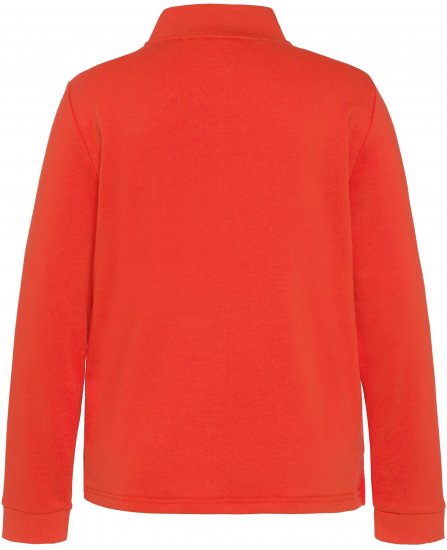 Ulla Popken PARIS Theme Zip Neck Sweatshirt Light Red - Sudaderas y hoodies - 