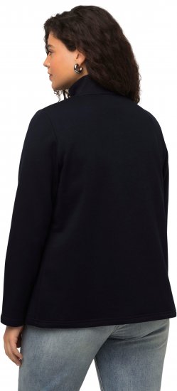 Ulla Popken Collared Long Sleeve Sweatshirt Navy - Sudaderas y hoodies - 