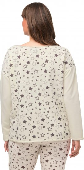 Ulla Popken Dreaming Time Long Sleeve Sweatshirt Chalk - Sudaderas y hoodies - 